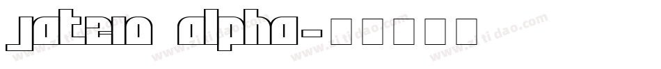 Jatzio alpha字体转换